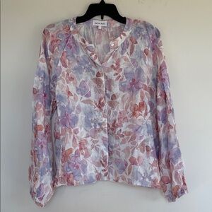 Bella Dahl Multicolor Floral Blouse